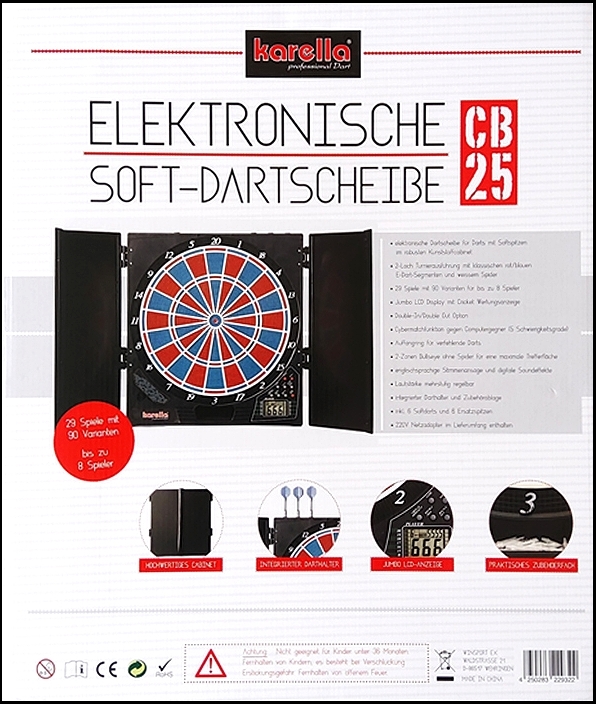 Dartautomat "CB 25" Verpackung