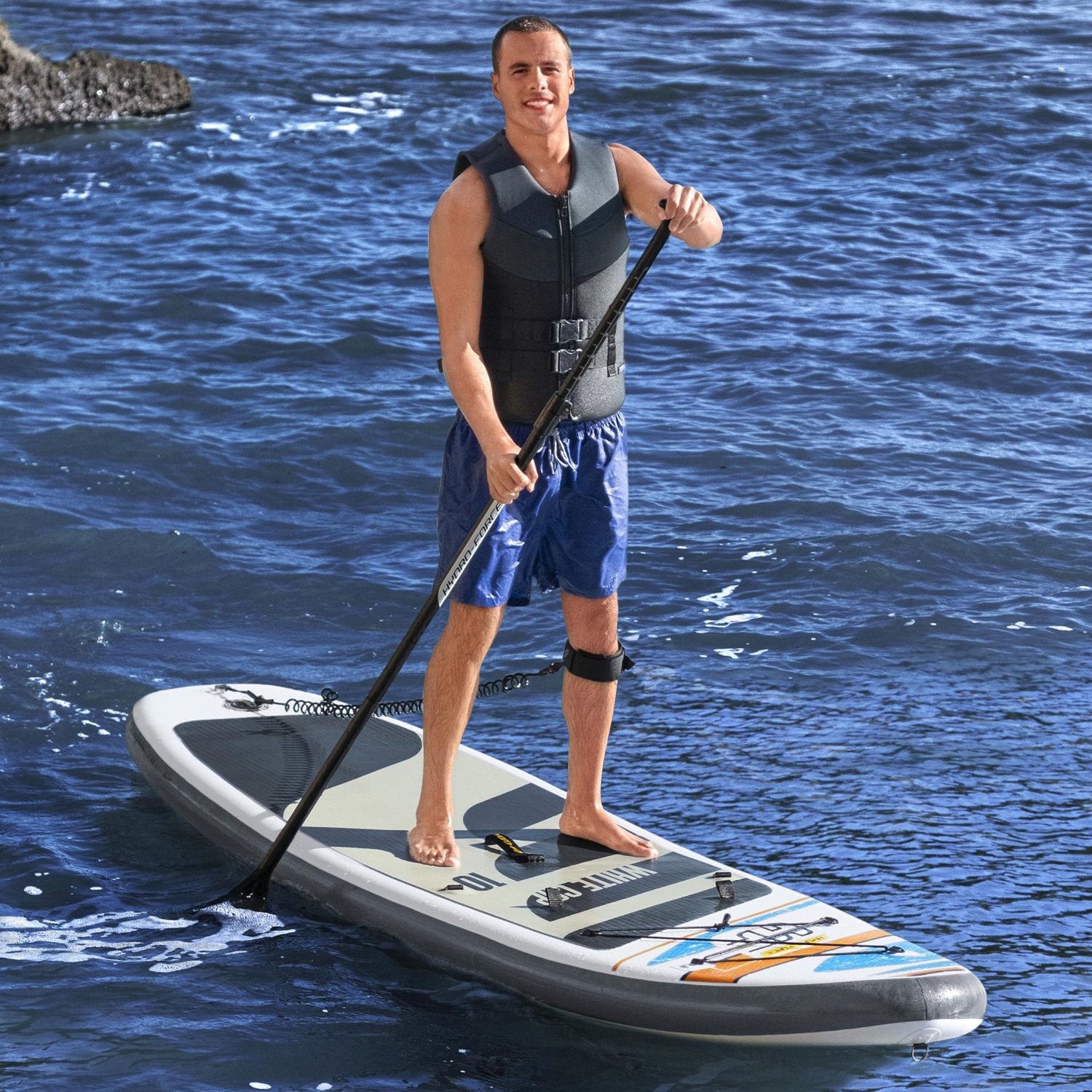 Stand Up Surfboard SUP Allround Set "White Cap"
