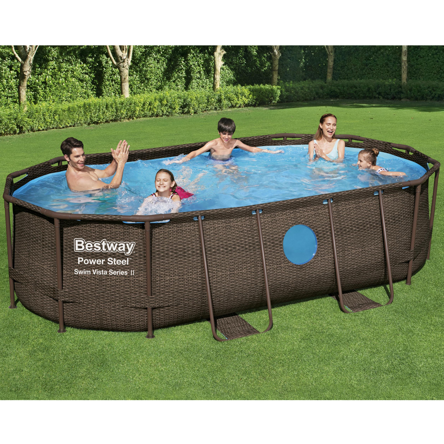 Frame Swimming Pool Set "Power Steel Vista Series" Komplett-Set
