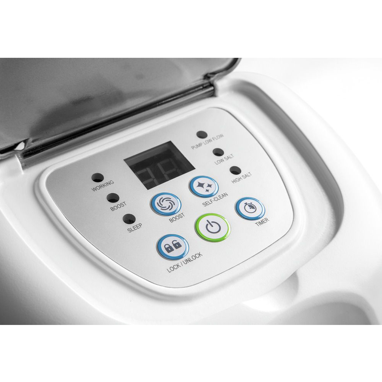 neu gestaltetes Bedienfeld mit Display