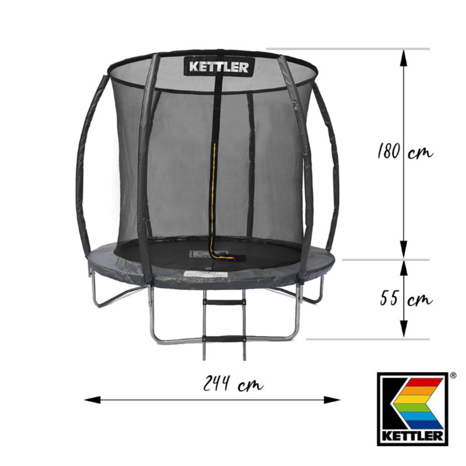 Kettler Trampolin "Jump 244" - Maße