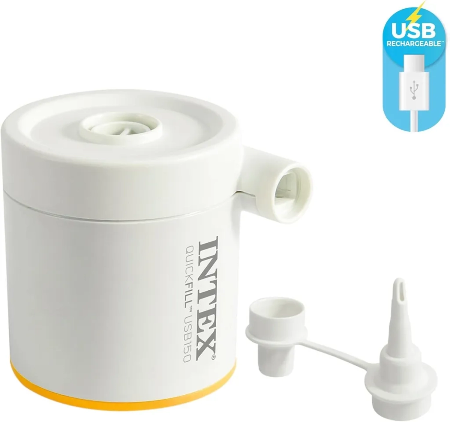 Inklusive Luftpumpe mit USB Anschluss