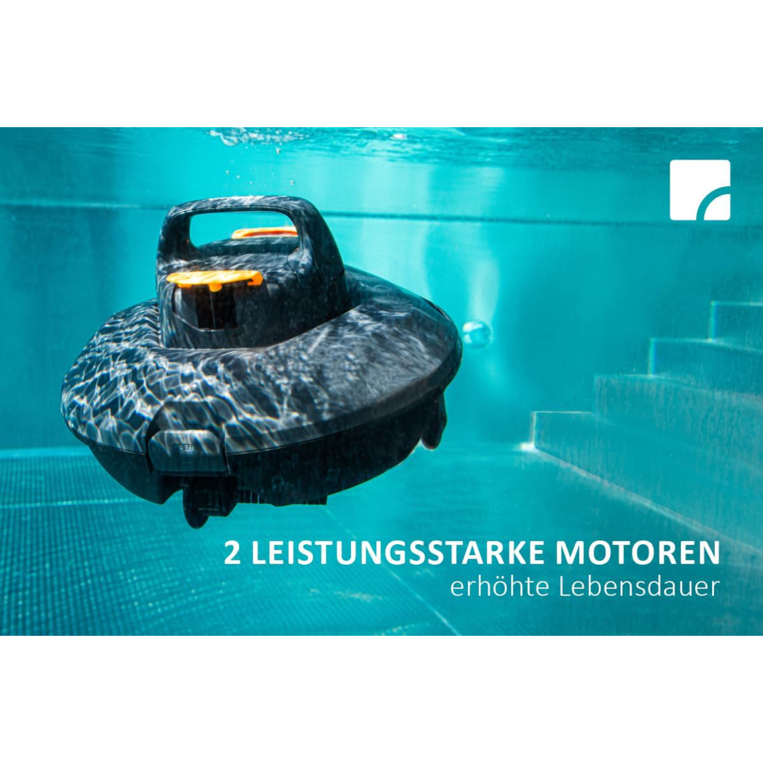 Mit zwei leistungsstarken Motoren
