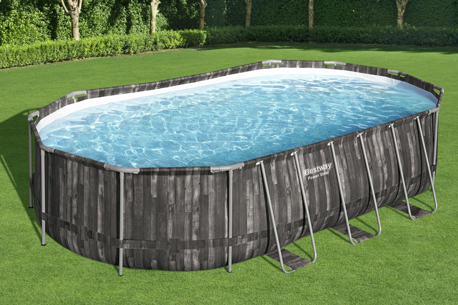Frame Swimming Pool Set "Power Steel™" Komplett-Set, oval